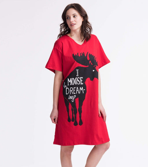 Moose Be O'Clock Somewhere Women's Sleepshirt — Polar Bear Gifts
