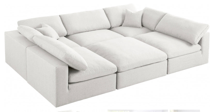 Serena Cloud Sofa Sectional – Mille Lux Furniture