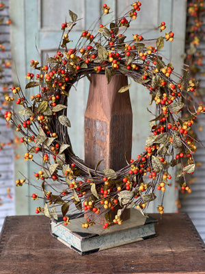 Bittersweet + Leaves Wreath - The Home Emporium - Bittersweet Wreath