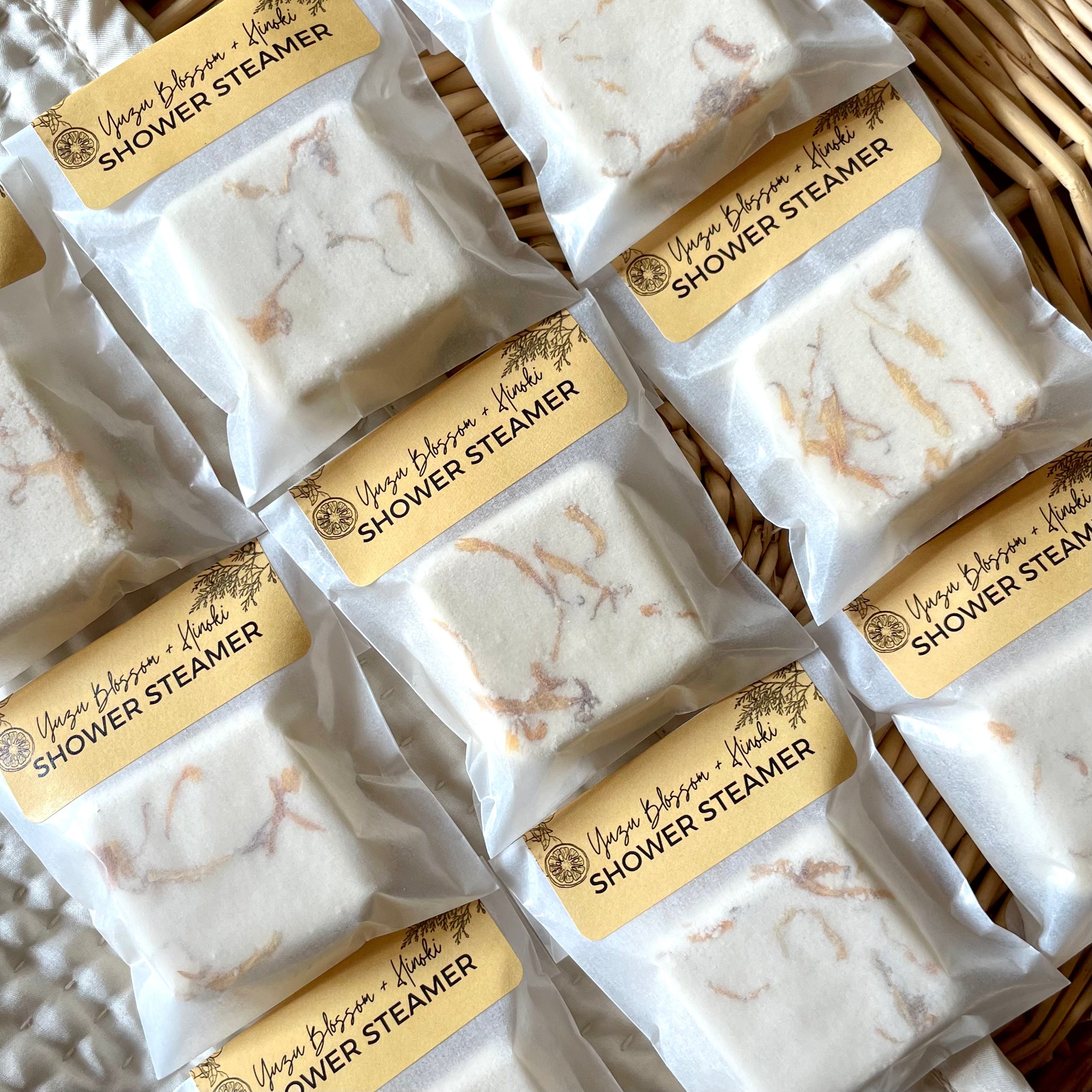 April Limited Release Shower Steamer: Yuzu Blossom and Hinoki