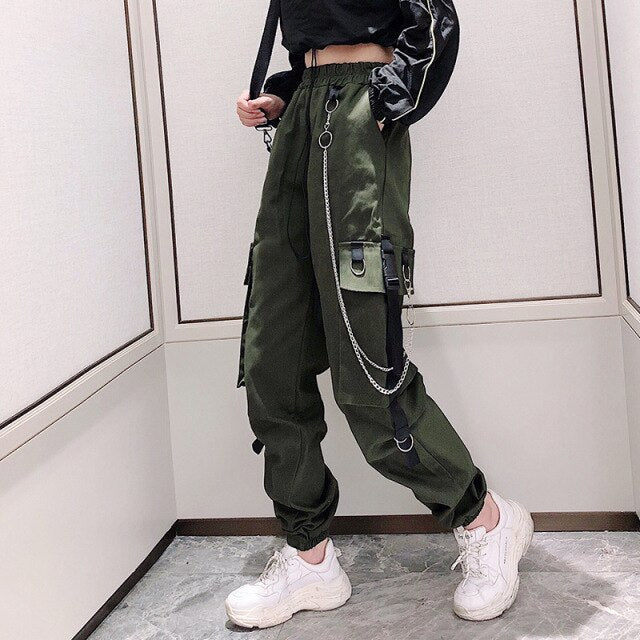 Cargo Pants Woman Streetwear Fashion Jogger Trousers 2021 New Casual H ...