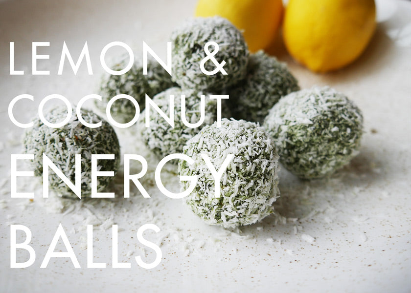 Lemon and coconut energy ball recipe