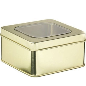 Small Square Tin Box with Window - TR7141 - IdeaStage Promotional
