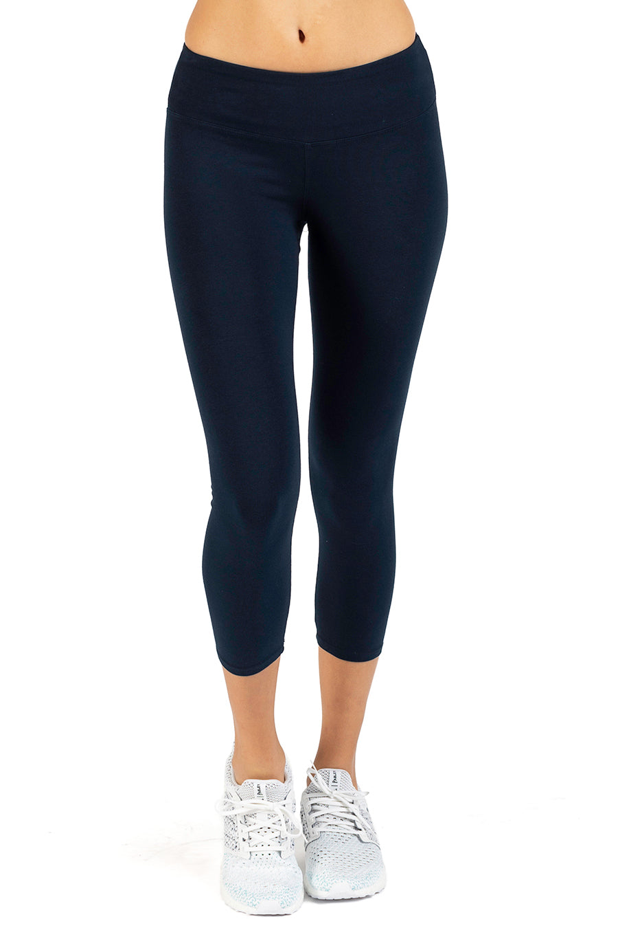 Hard Tail Forever Flat Waist Capri Legging - Past Midnight - XS