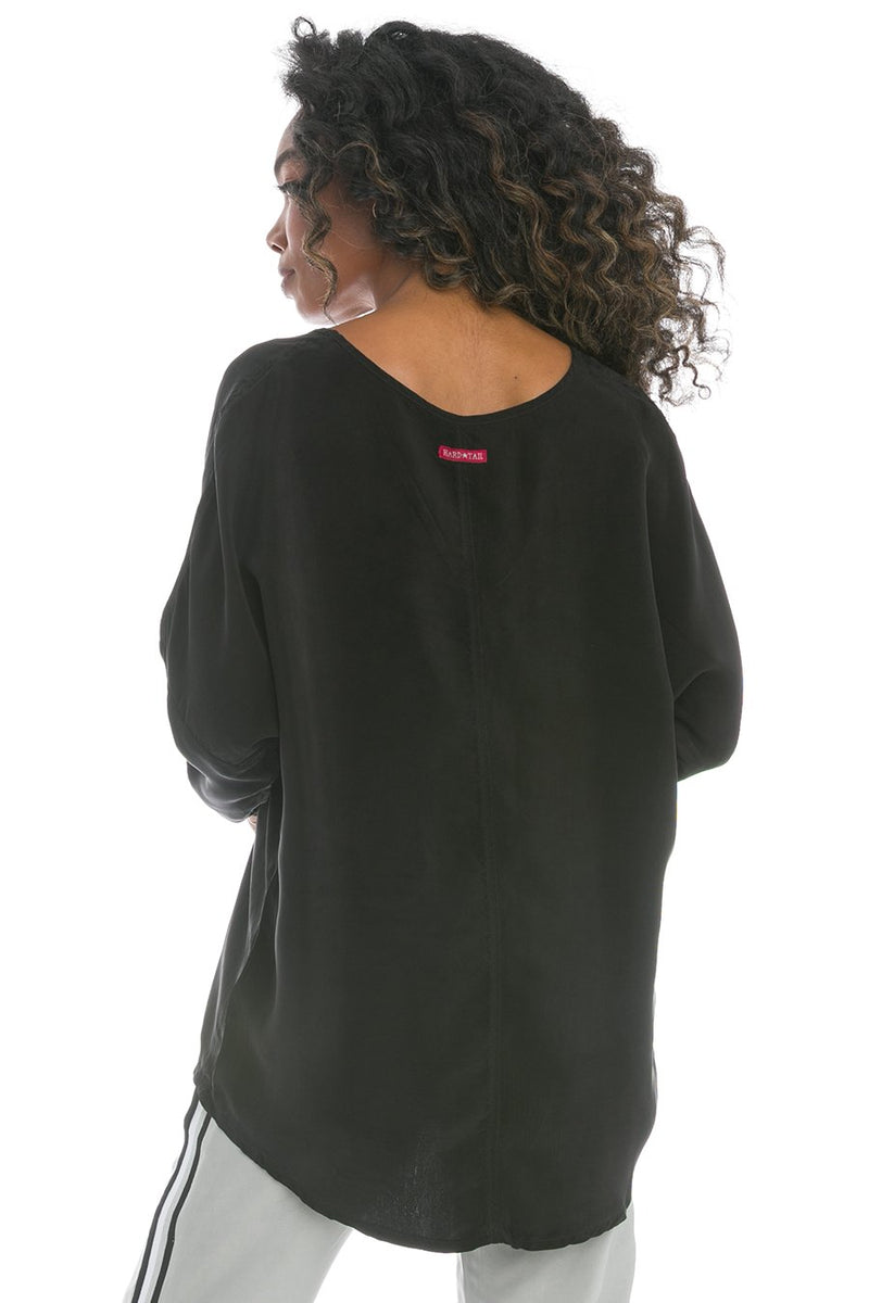 Hard Tail Forever Long Sleeve V-Neck Pullover - Black - L - 2024 ❤️  CooperativaShop ✓