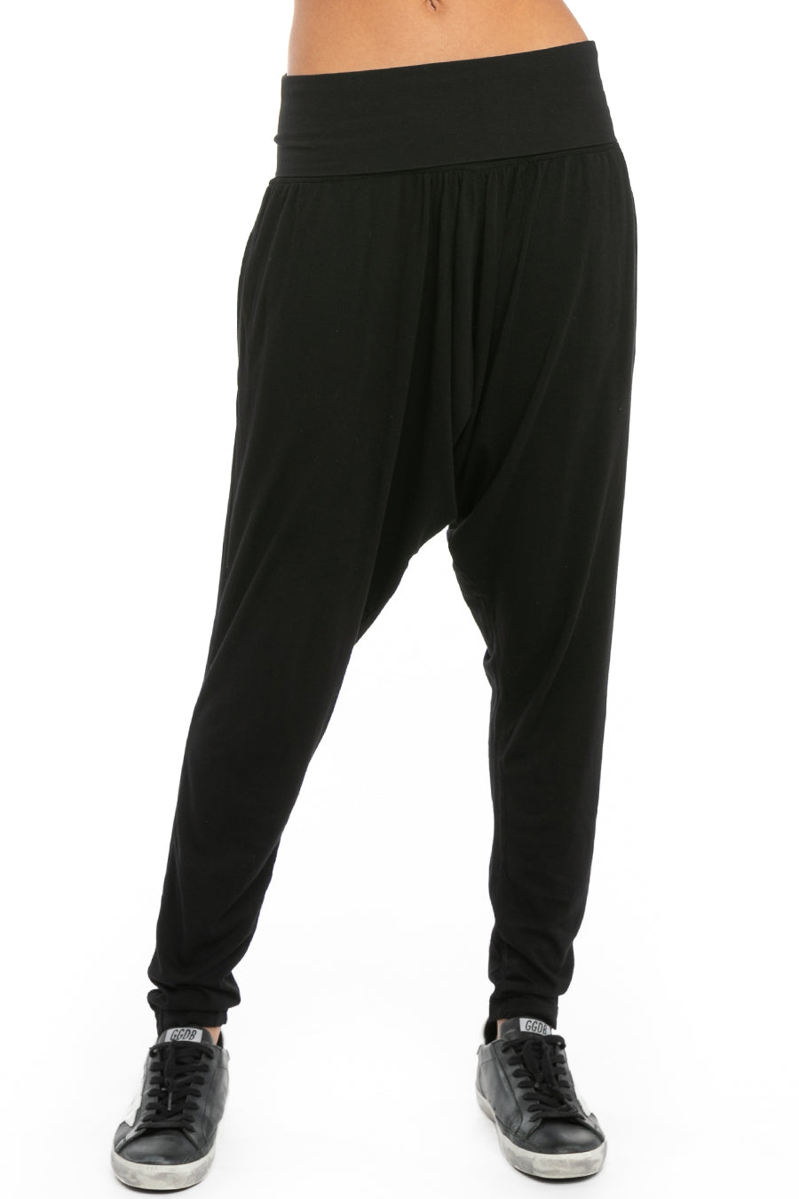 Hard Tail Forever Rolldown Harem Pants - Black