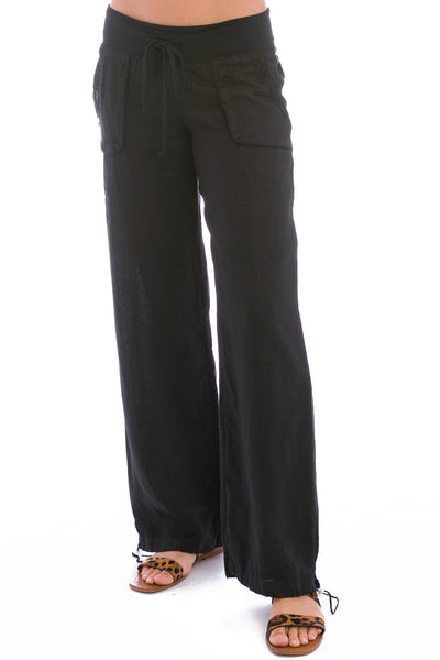 Slouchy Cargo Linen Pant | Hard Tail Forever