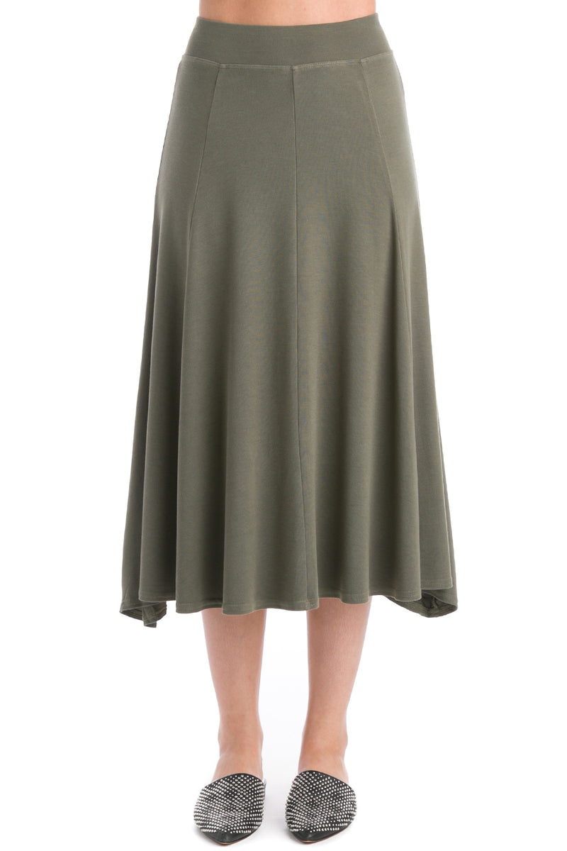 Hardtail Forever Size M Ribbed Logo Asymmetrical A-line Skirt EUC