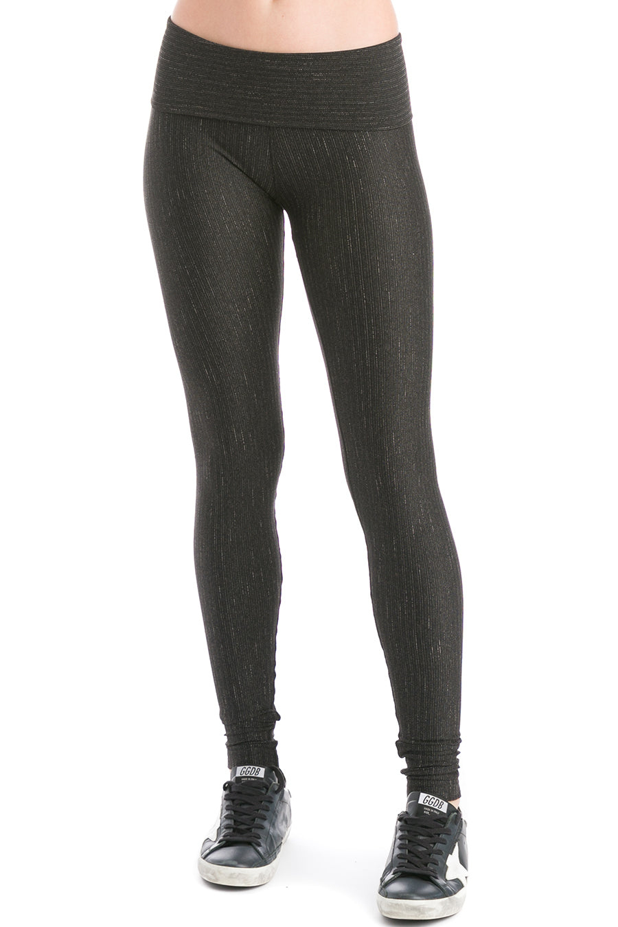 Hard Tail Forever Rolldown Knee Legging - Dark Charcoal Heather