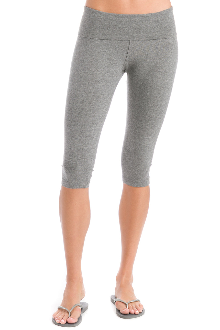 Hard Tail Forever Contour Rolldown Knee Legging - Charcoal Heather Gray -  XS - 2024 ❤️ CooperativaShop ✓