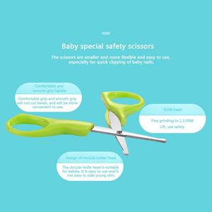 lovebabymammy.com 4pcs Baby Healthcare Kits Baby Nail Care Set Infant Finger Trimmer Scissors Nail Clippers Cartoon Animal Storage Box for Travel