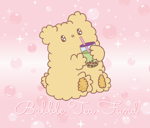 bubble tea fund osito cute bear drinking bubble tea