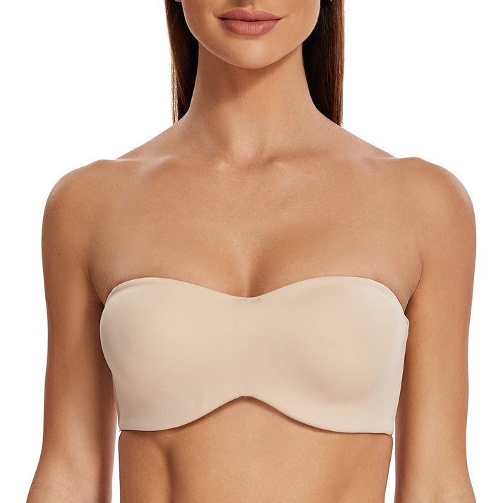 Meleneca Womens Strapless Bra For Large Bust Minimizer Unlined Bandeau