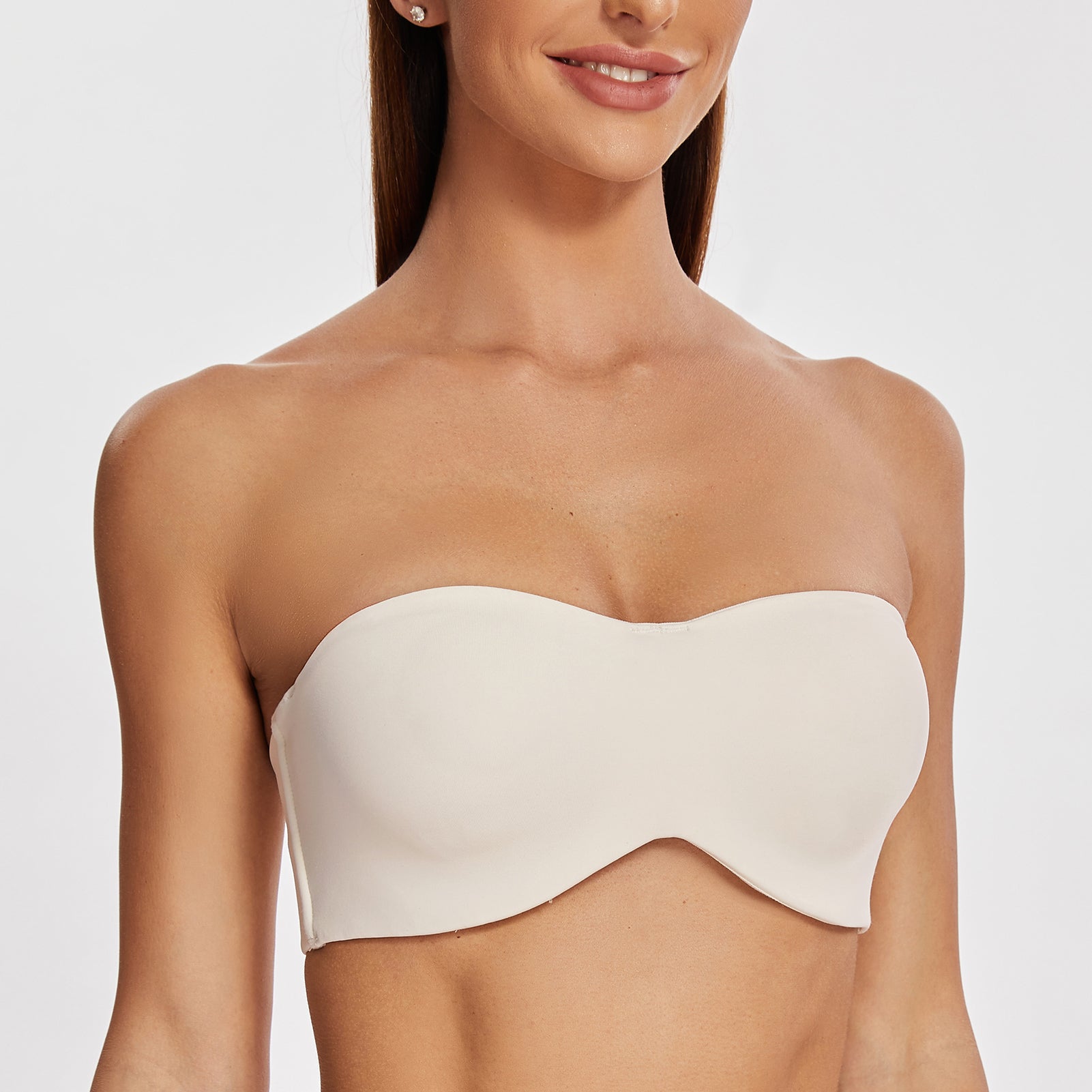 Meleneca Womens Strapless Bra For Large Bust Minimizer Unlined Bandeau