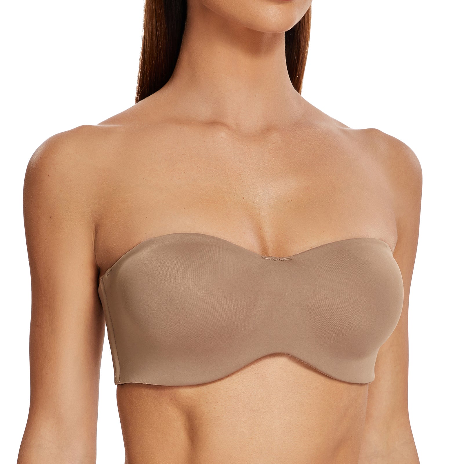 Meleneca Womens Strapless Bra For Large Bust Minimizer Unlined Bandeau