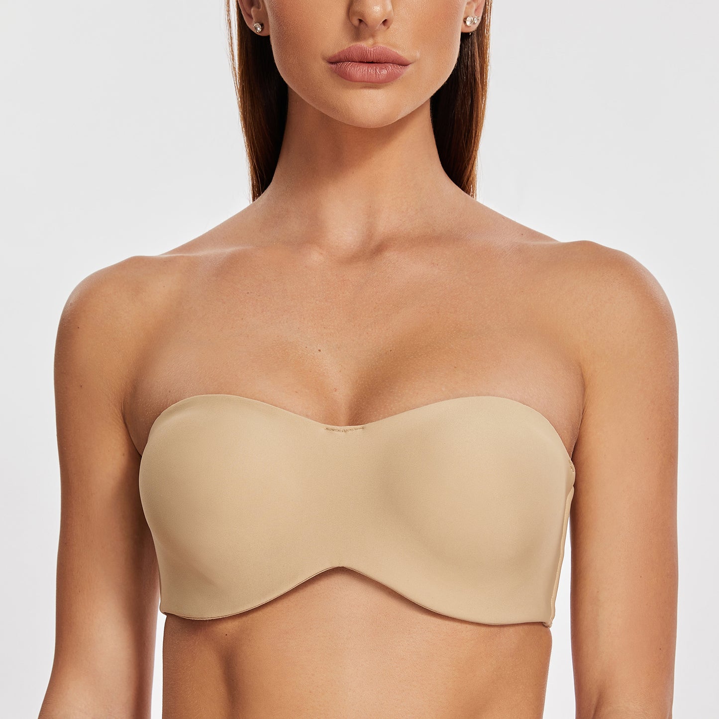 Meleneca Womens Strapless Bra For Large Bust Minimizer Unlined Bandeau