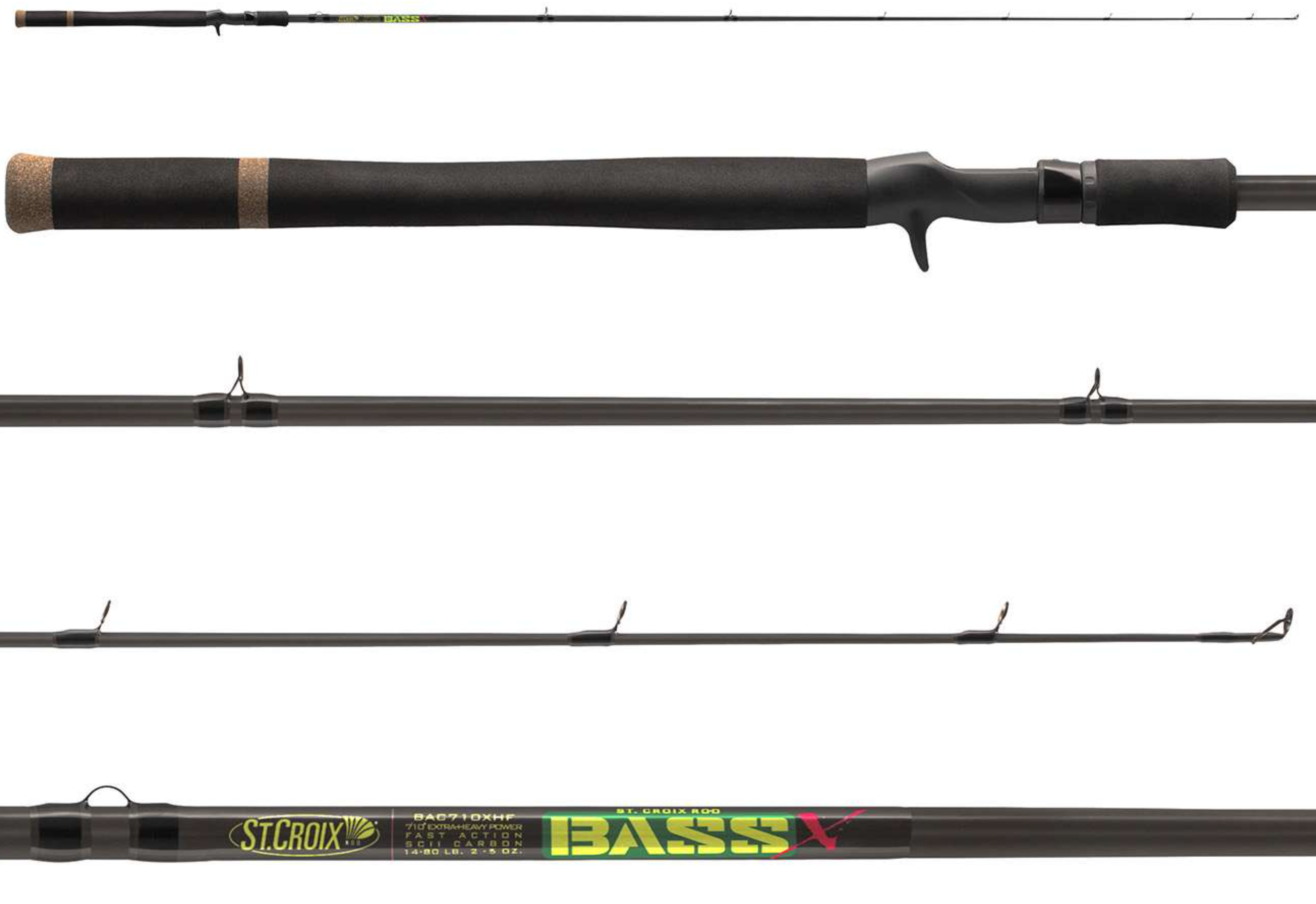St. Croix Mojo Bass Trigon Casting Rods