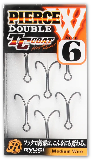 Ryugi Pierce Quad Swivel Eye Hook 2pk