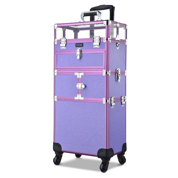 Byootique MassLux 2in1 Rolling Nail Case Diamond Shiny Purple