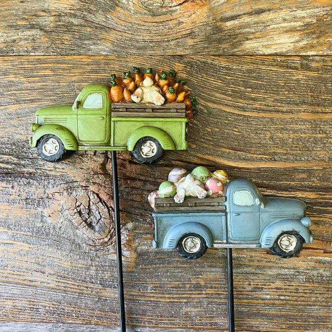 Easter Truck Picks - Blue and Green available at Quilted Cabin Home Decor.