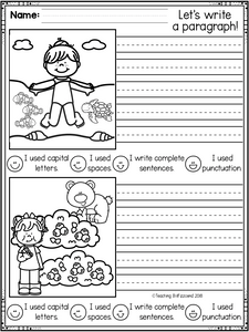 April First Grade Writing Activities