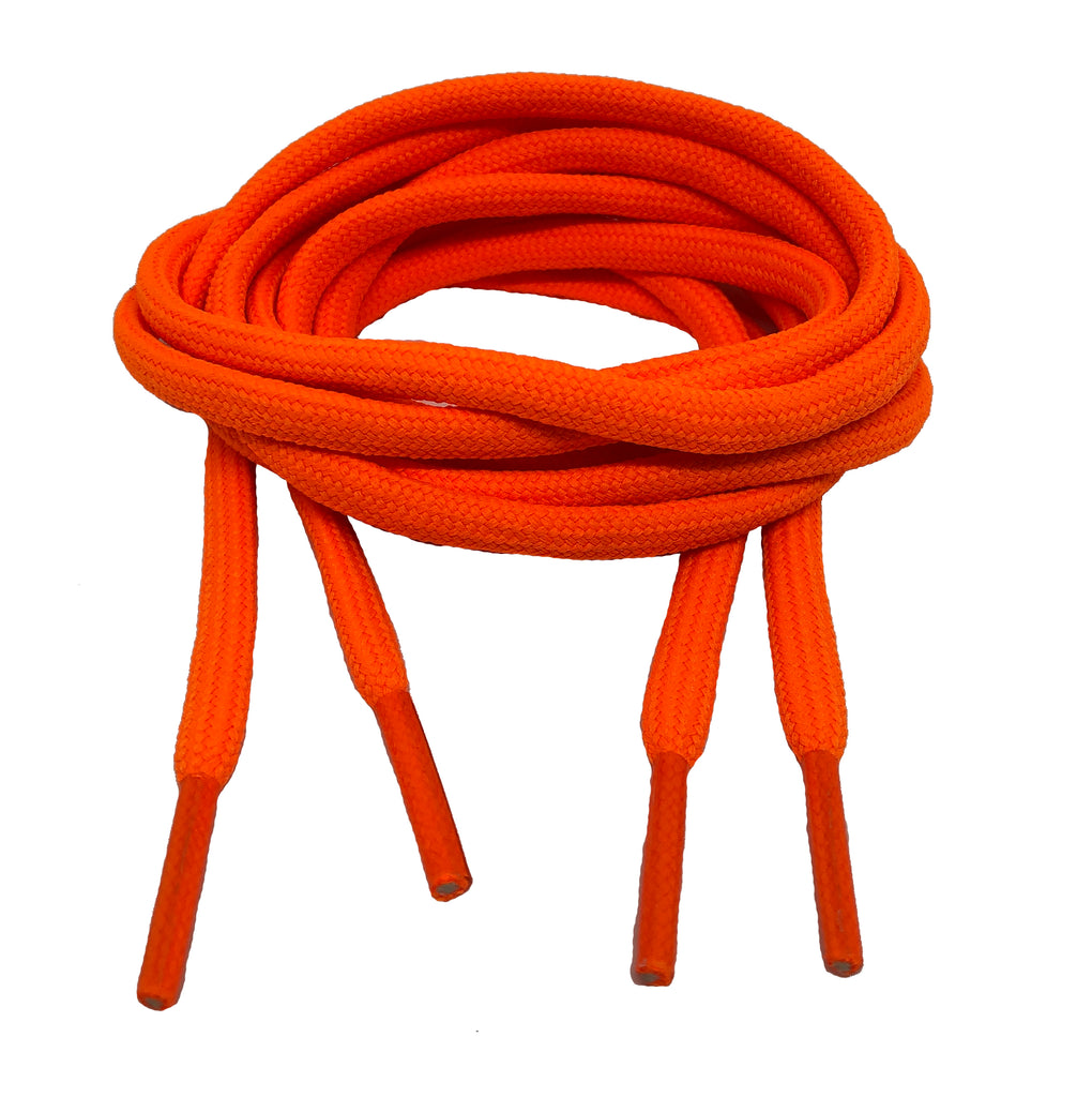 Round Neon Orange Shoelaces – Big Laces