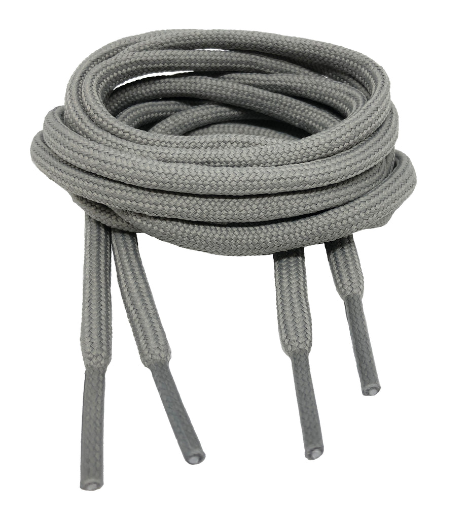 grey round shoelaces