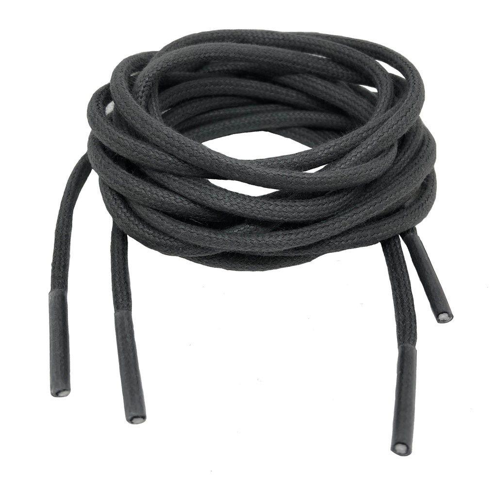 grey round shoelaces