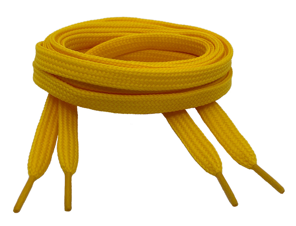 Flat Yellow Shoelaces – Big Laces