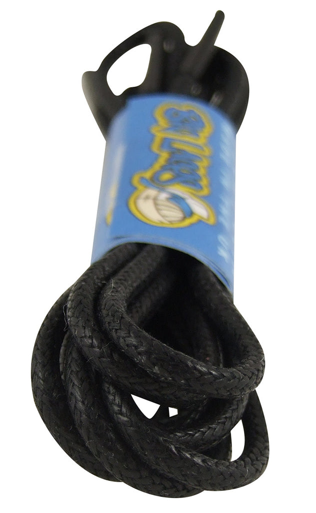 black waxed shoelaces