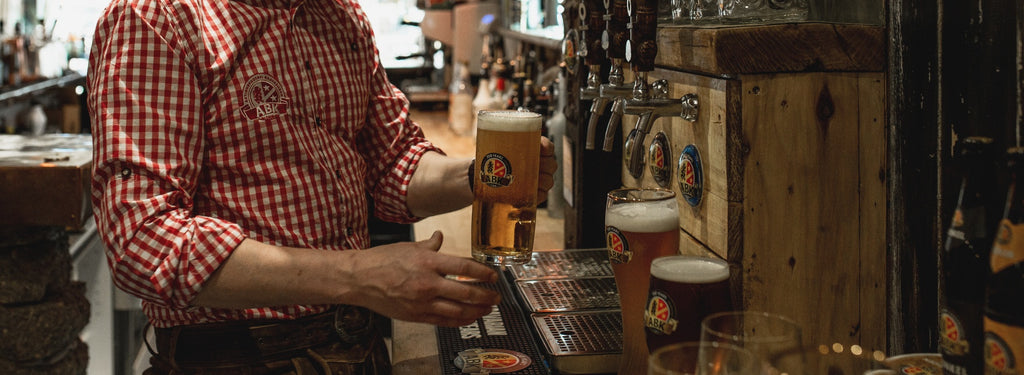 Bartender pour an ABK edel a type of export lager