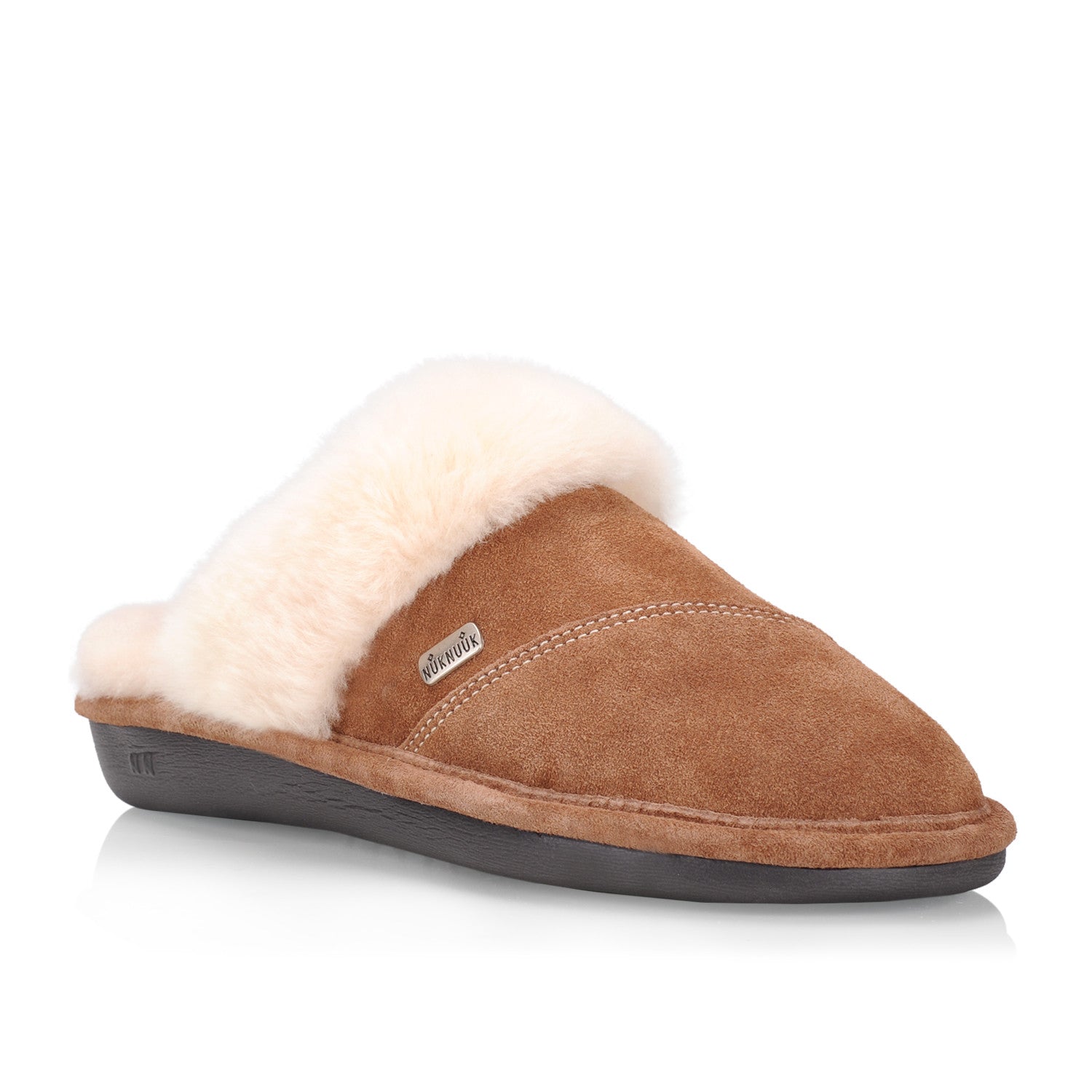 red ugg fluffy sandals