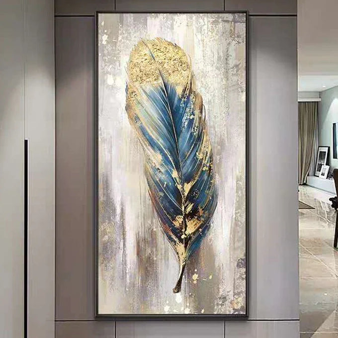 Featherly abstract painting