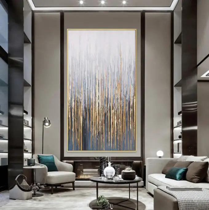 large vertical wall art piece