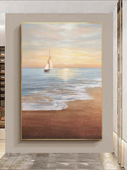 Sailing Sunset Painting – Art by Maudsch