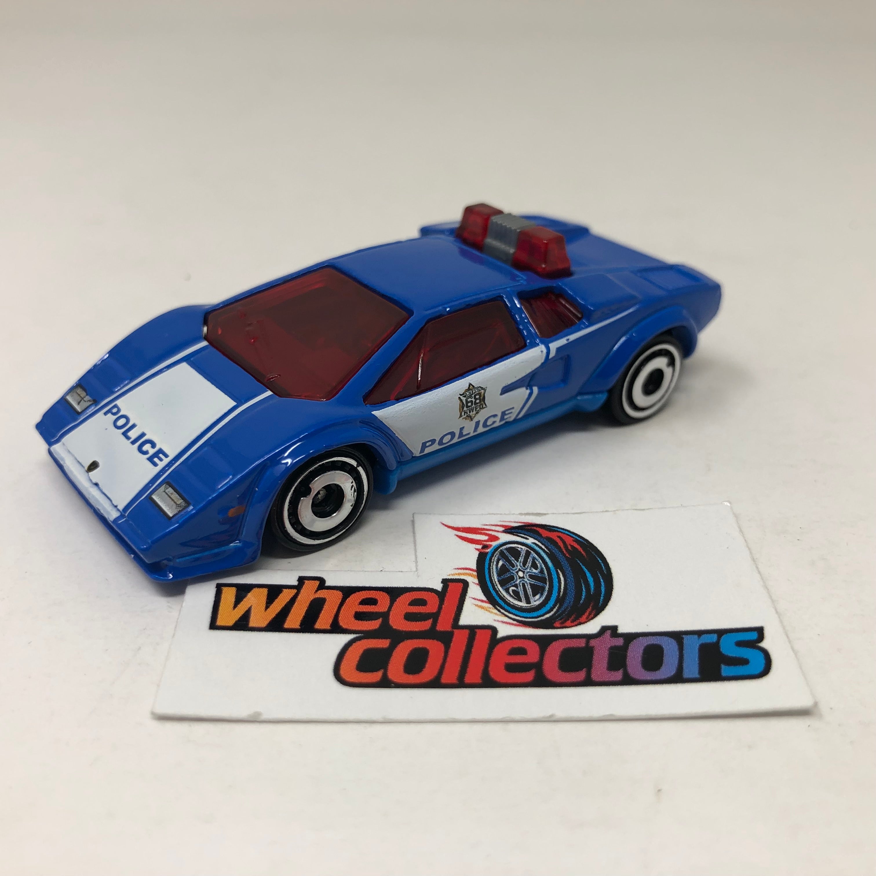 Lamborghini Countach Police Car * Blue * Hot Wheels Loose 1:64 Scale –  Wheelcollectors