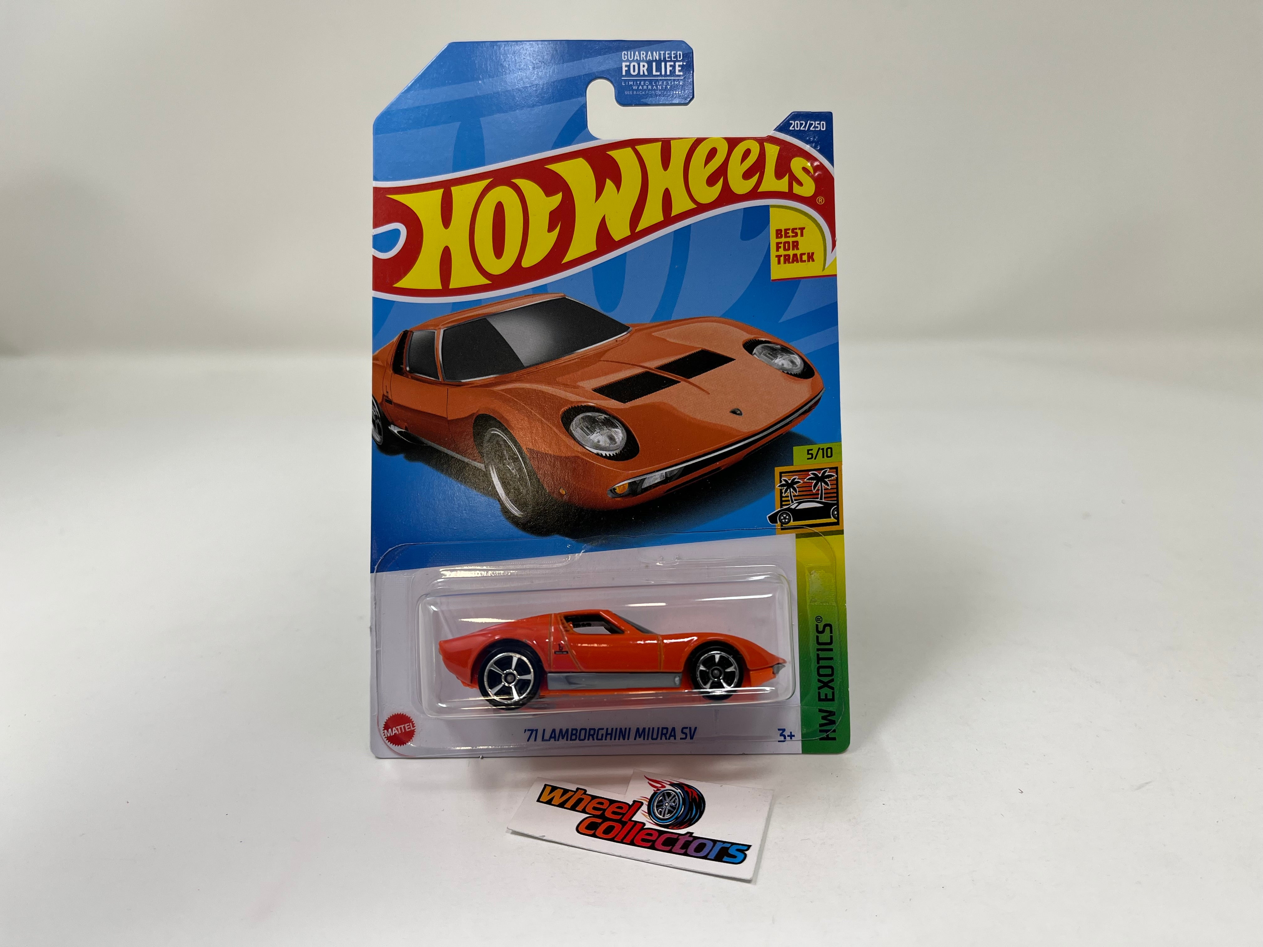 '71 Lamborghini Miura SV #202 * Orange * 2022 Hot Wheels USA Card –  Wheelcollectors