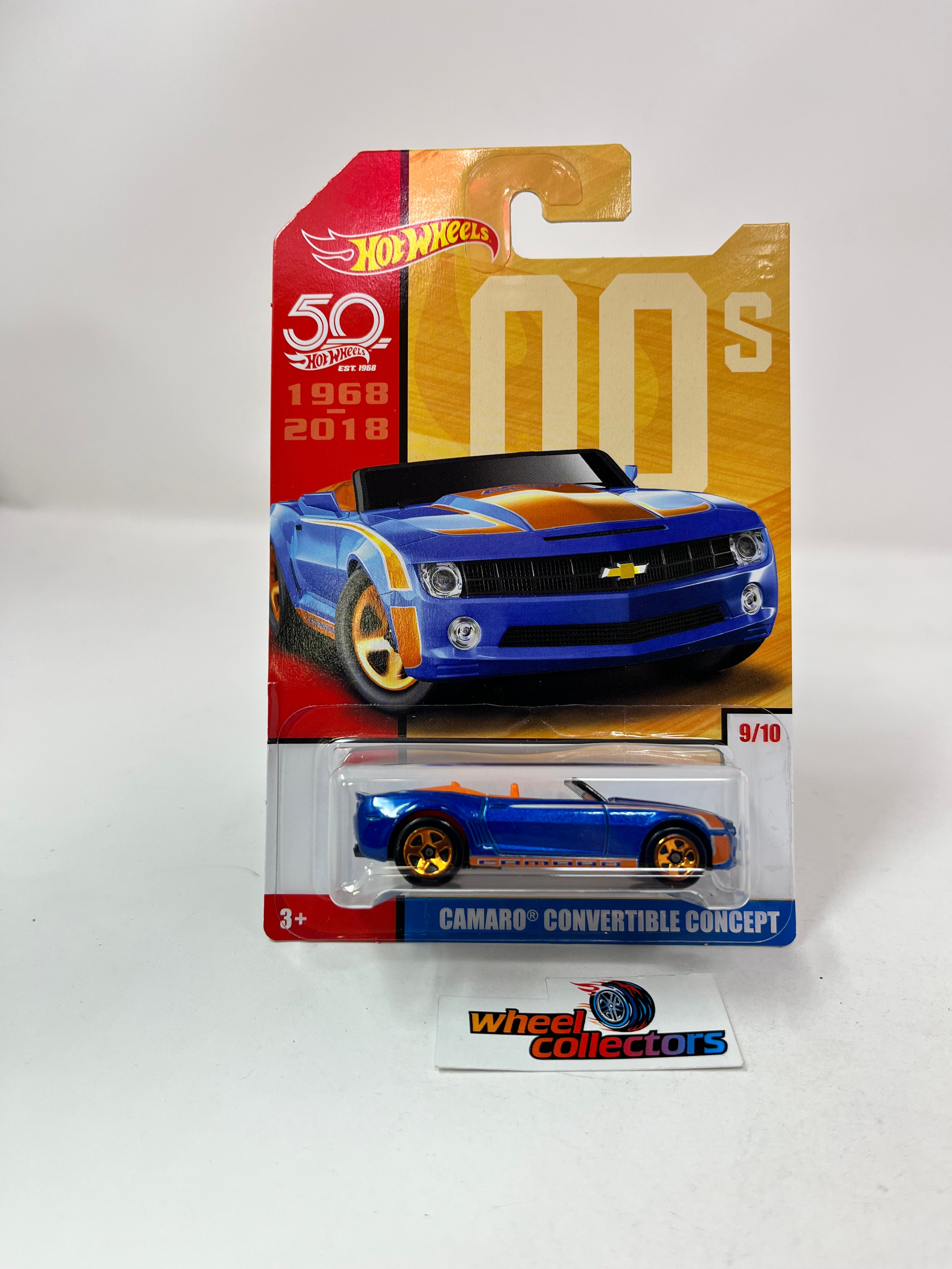 Camaro Convertible Concept * Blue * Hot Wheels Target Throwback Decade –  Wheelcollectors