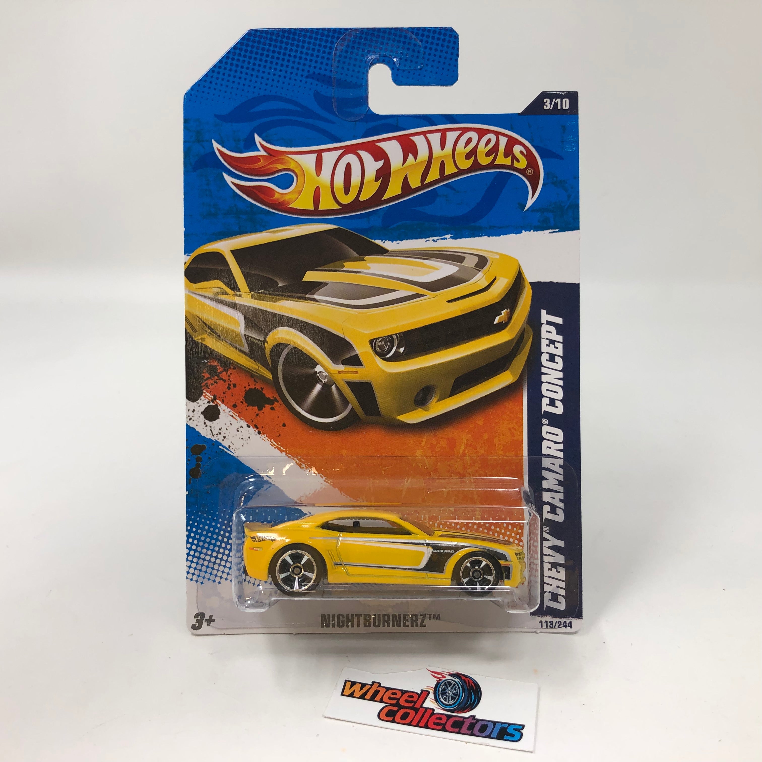 Chevy Camaro Concept #113 * Yellow Kmart Only * 2011 Hot Wheels –  Wheelcollectors