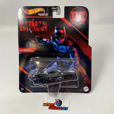 DC Comics Hot Wheels Batman THE BATMAN BATMOBILE Blue / Yellow Spoke Wheel  *NEW*