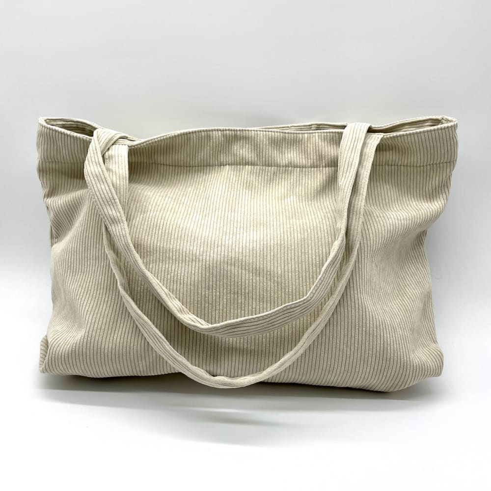 Momisy Corduroy Tote Bag Solid- Dark Green [+info]