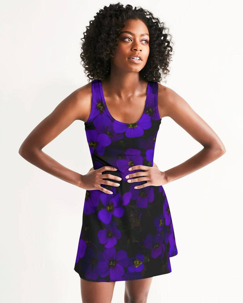 Black Floral Bouquet Women's Racerback Dress – Harlow & Lloyd