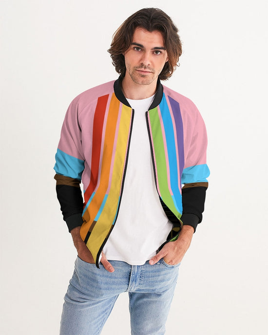 Harlow & Lloyd Neon Heart Rainbow Windbreaker Hooded Jacket