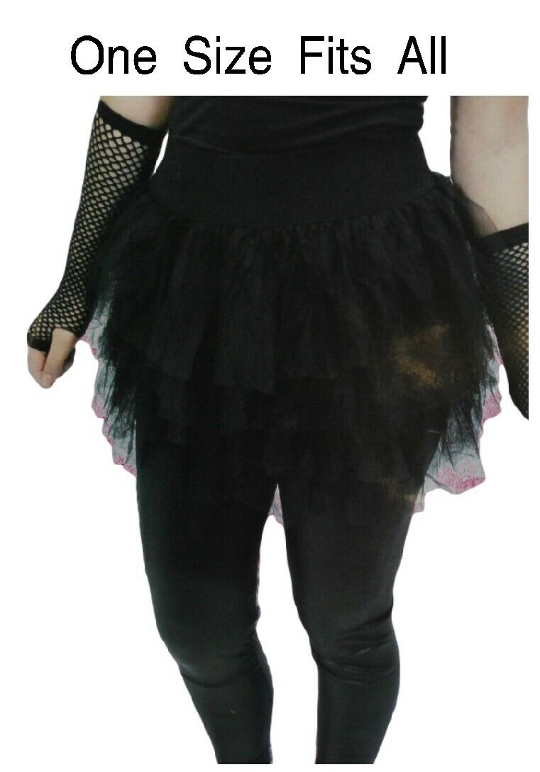 Ancel Online 80s Black Tutu Women Eighties Skirt Madonna Punk Goth Girl  Costume Party Outfit | Aussie Variety-AU
