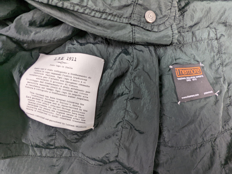 LBM 1911 Field Jacket Large, Forest Green Snap/Zip front Nylon ...