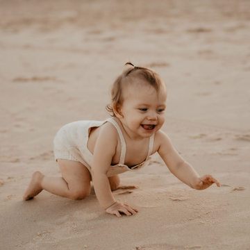 Sleeveless Mini Knit Romper - Oatmeal Sprinkle