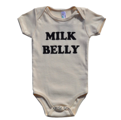 milk belly onesie