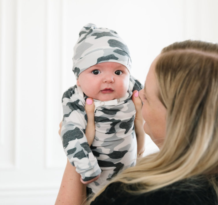 Copper Pearl - Newborn Knotted Gown in Rad – Roman & Leo