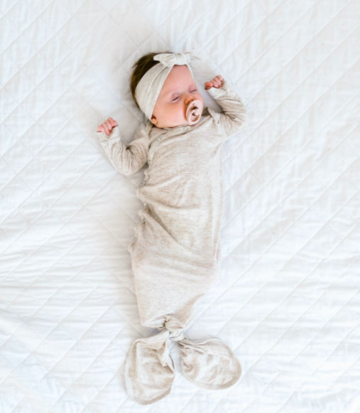 Copper Pearl - Newborn Knotted Gown in Rad – Roman & Leo