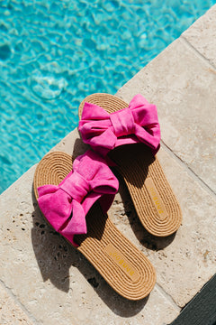 Athena Sandal - Hot Pink